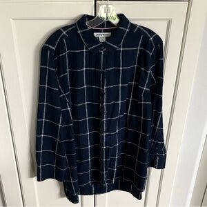Tommy Bahama Blue and White Button Down Shirt